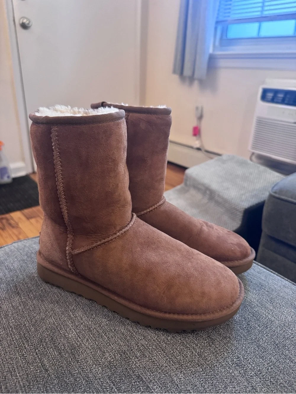 UGG Chestnut Brown Suede Mid-Calf Boots
